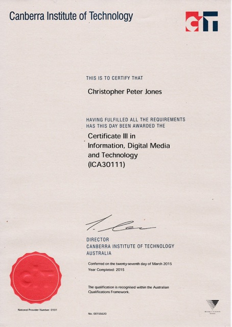 Certificate 3